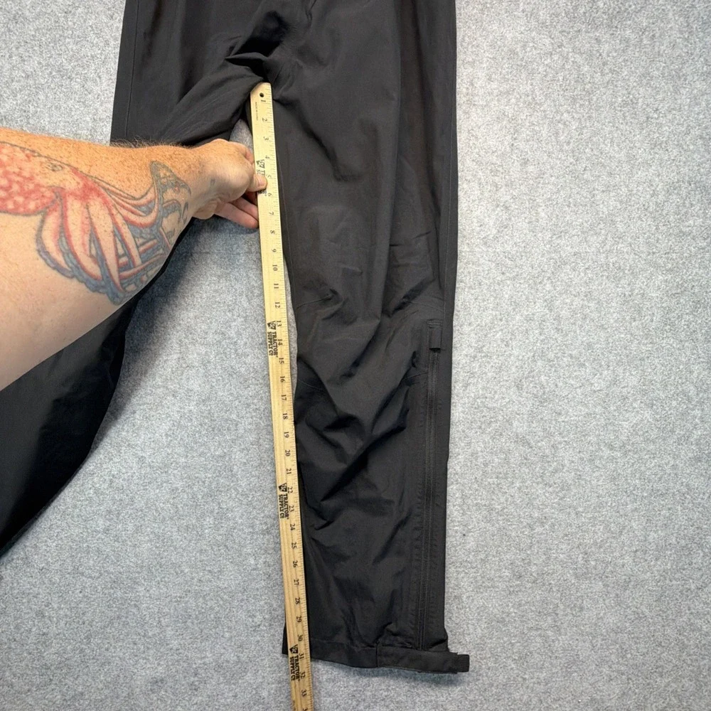 Cabelas GORE-TEX Rain Pants Mens Medium Black Waterproof Hiking Hunting Fishing